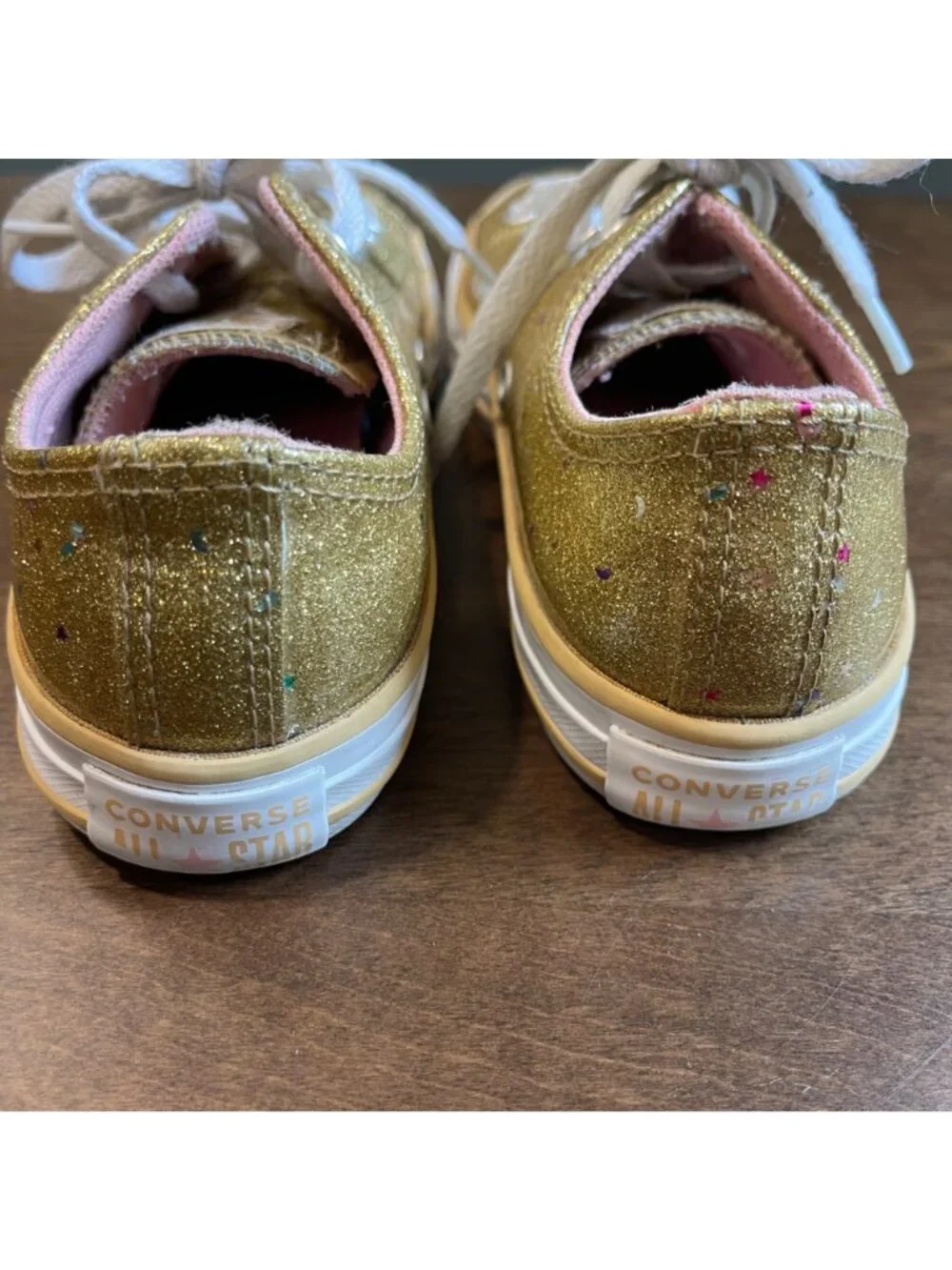Converse Chuck Taylor All Star Galaxy Glimmer Low Top Sneakers Big Girls Size 2